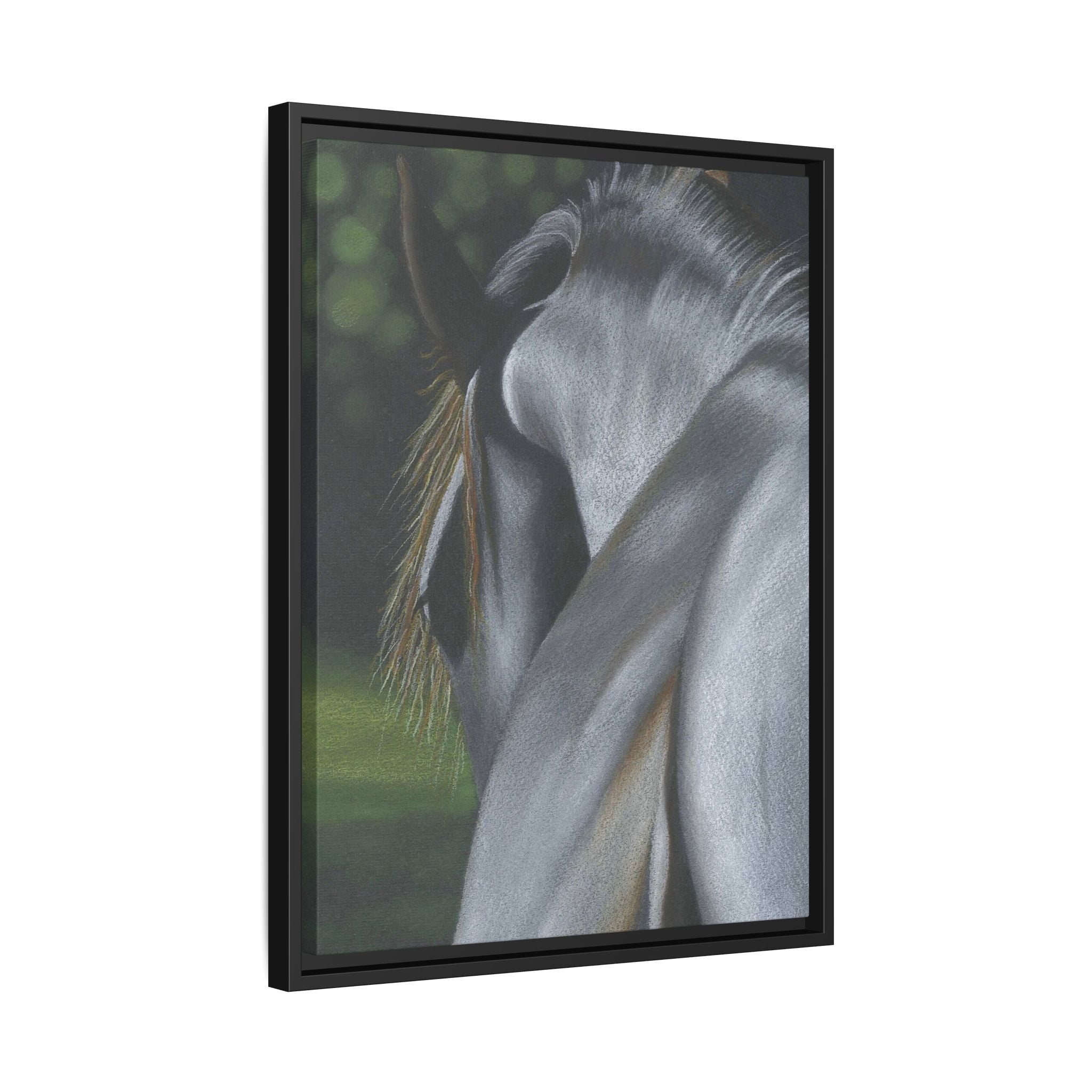 Friesan Mare Framed Canvas Print (2 sizes available)