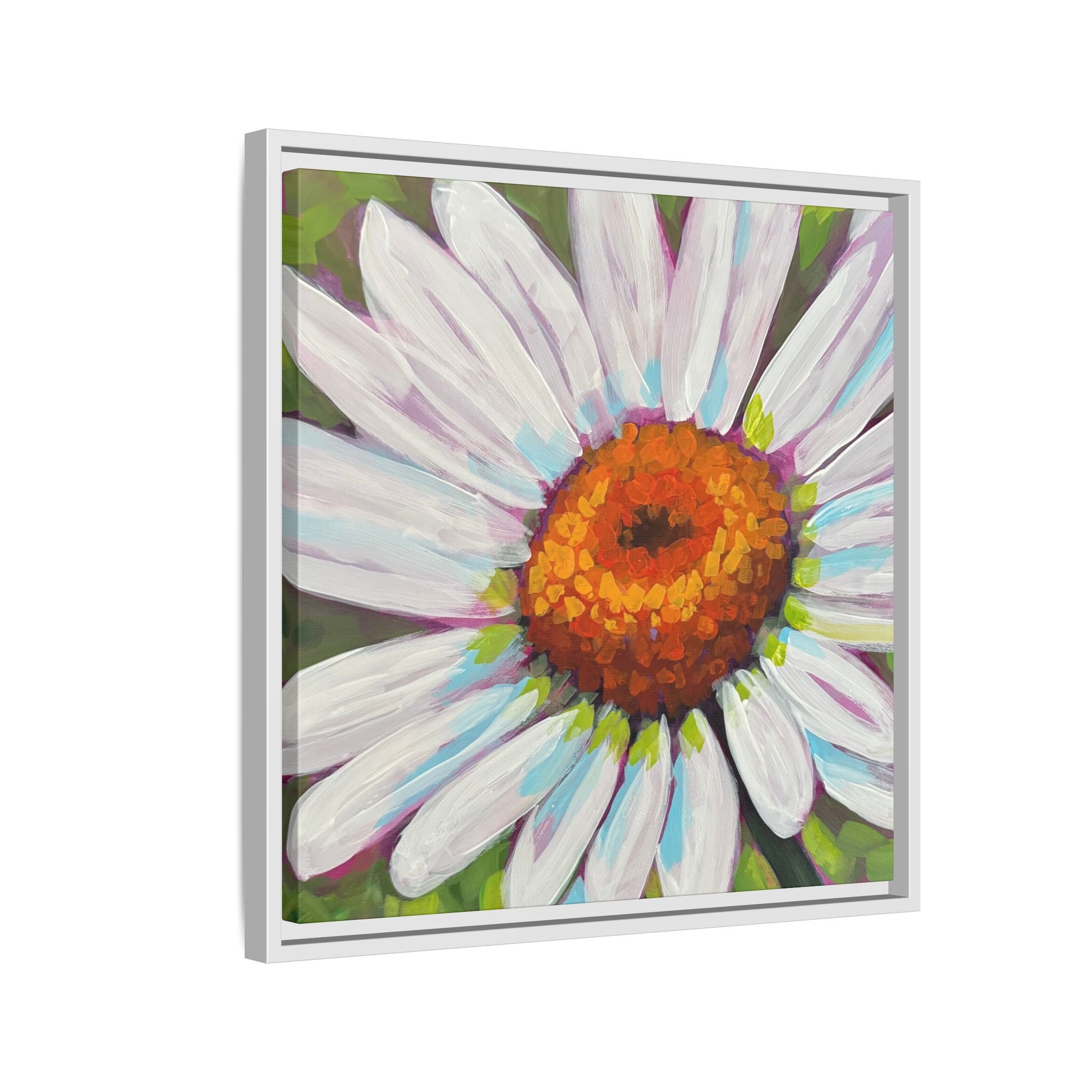 White Daisy Canvas Print (20"x20")