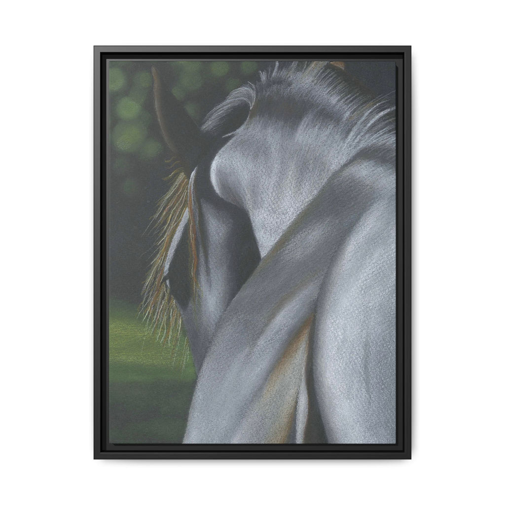 Friesan Mare Framed Canvas Print (2 sizes available)