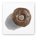 Chocolate Glazed Donut Canvas Print (6"x6)