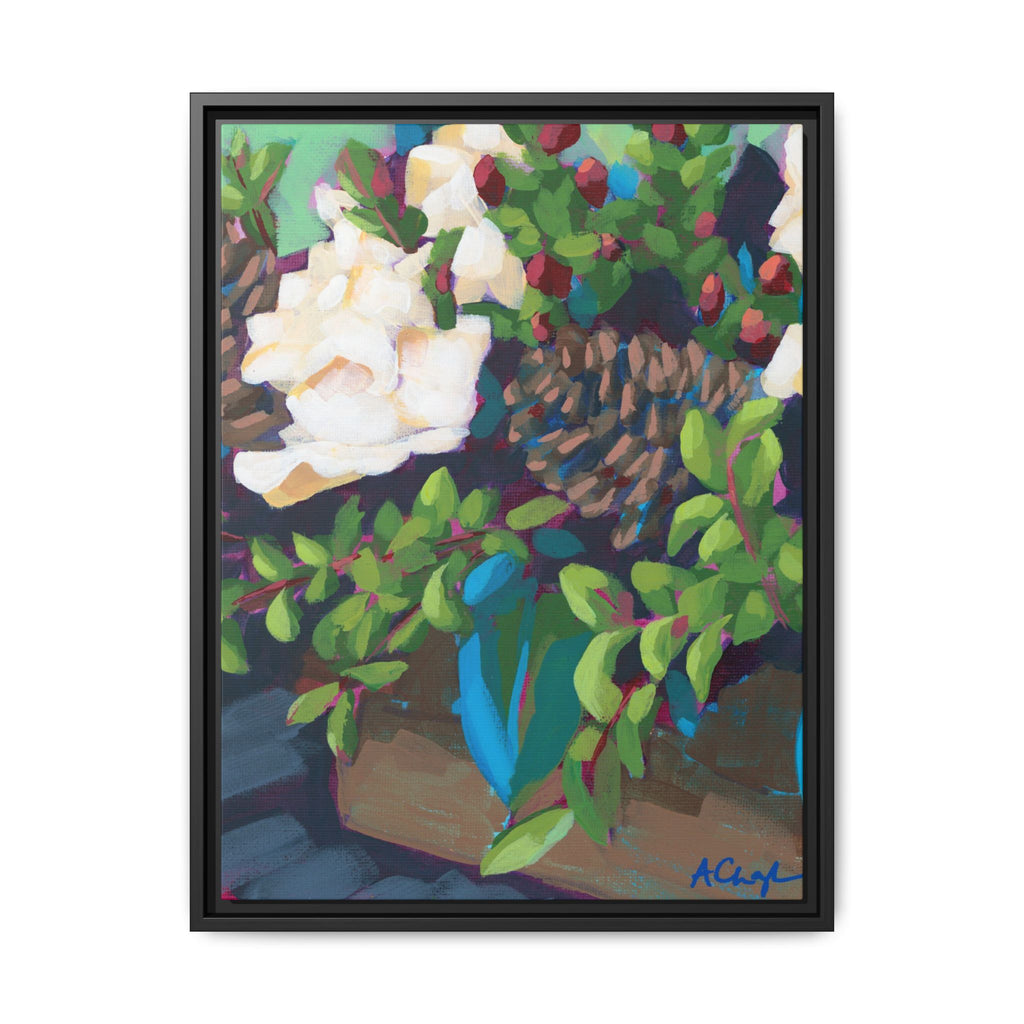 Winter Floral Holly & Pinecone