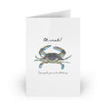 Belated Birthday Card — Funny Crab Illustration (1 or 10-Pack)