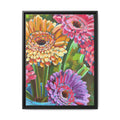 Gerbera Bouquet Framed Canvas Print (18"x24")